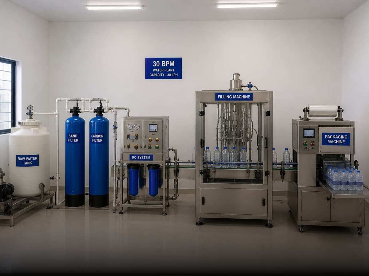 30 BPM Mineral Water Bottling Plant