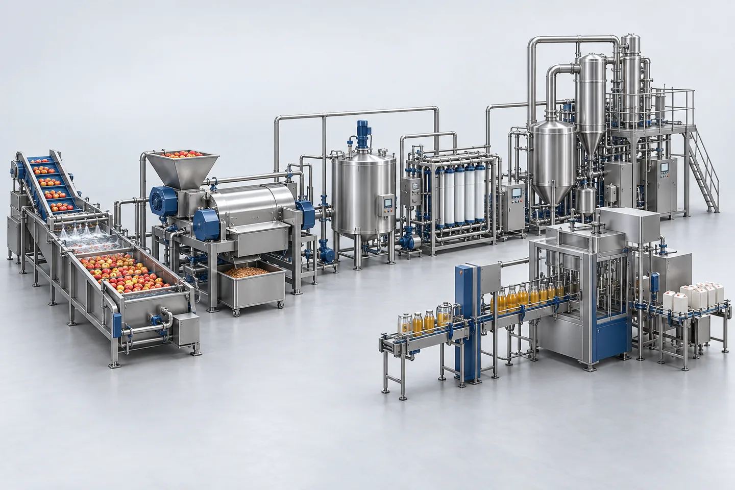 Apple Juice Processing Plant — representative equipment illustration