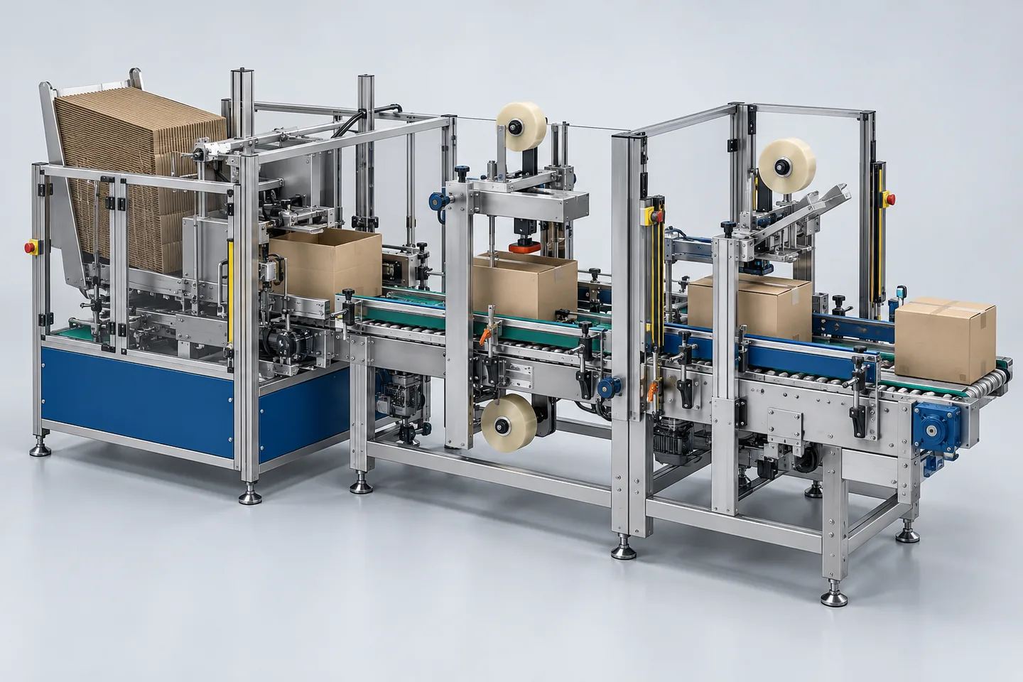 Carton Erecting, Sealing & Taping Machine — representative equipment illustration