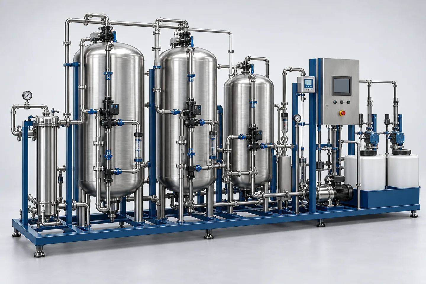 Demineralization (DM) Plant — representative equipment illustration