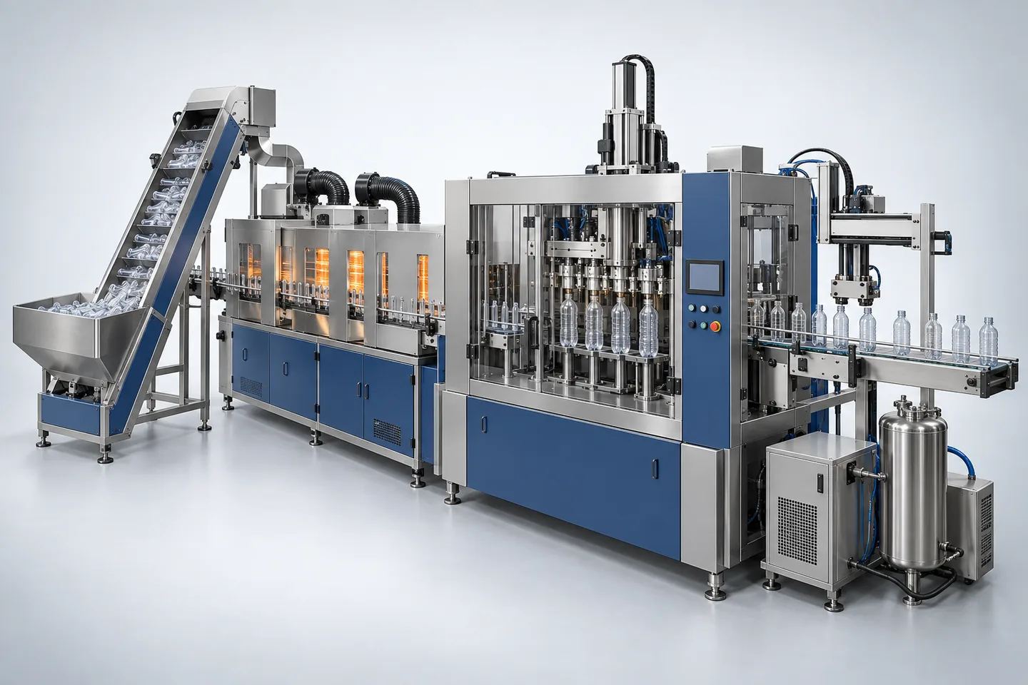 PET Blow Moulding — representative equipment illustration