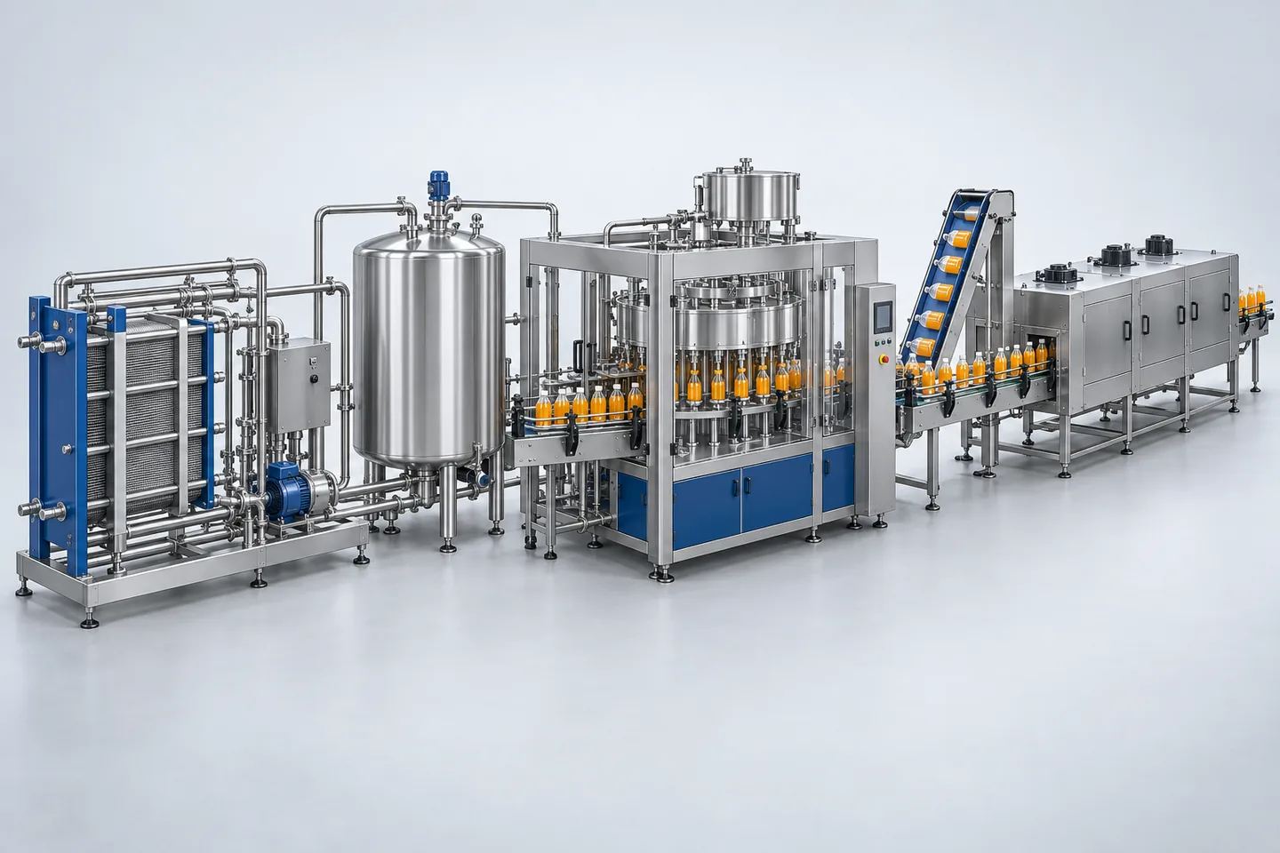 Hot-Fill Juice Bottling Plant — representative equipment illustration