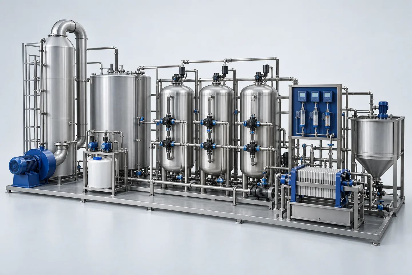Iron, Fluoride & Arsenic Removal Plant — representative equipment illustration