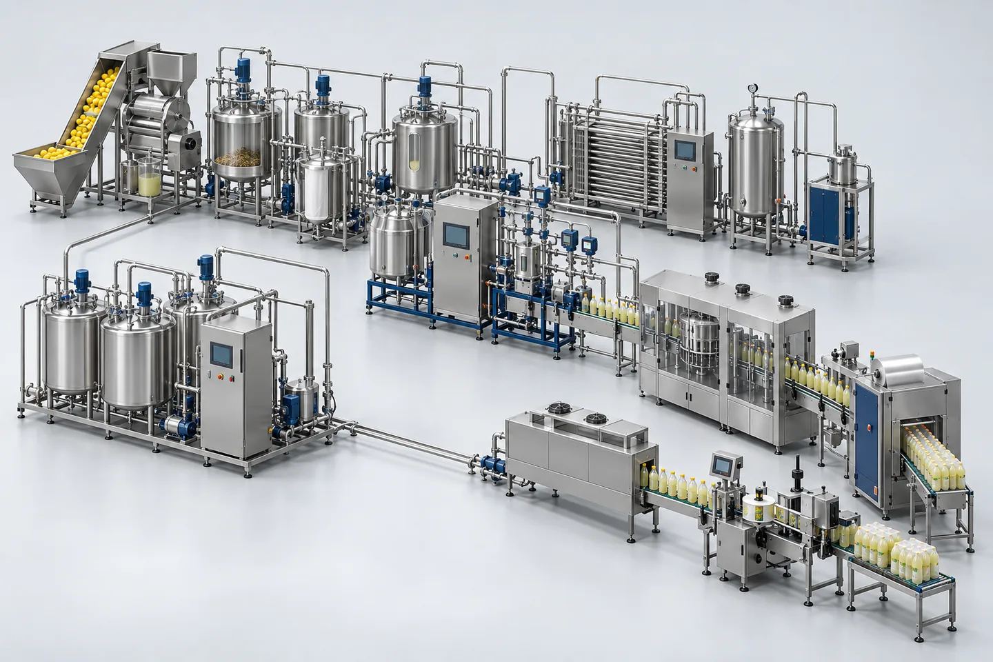 Lemonade, Shikanji & Nimbu Pani Bottling Plant — representative equipment illustration