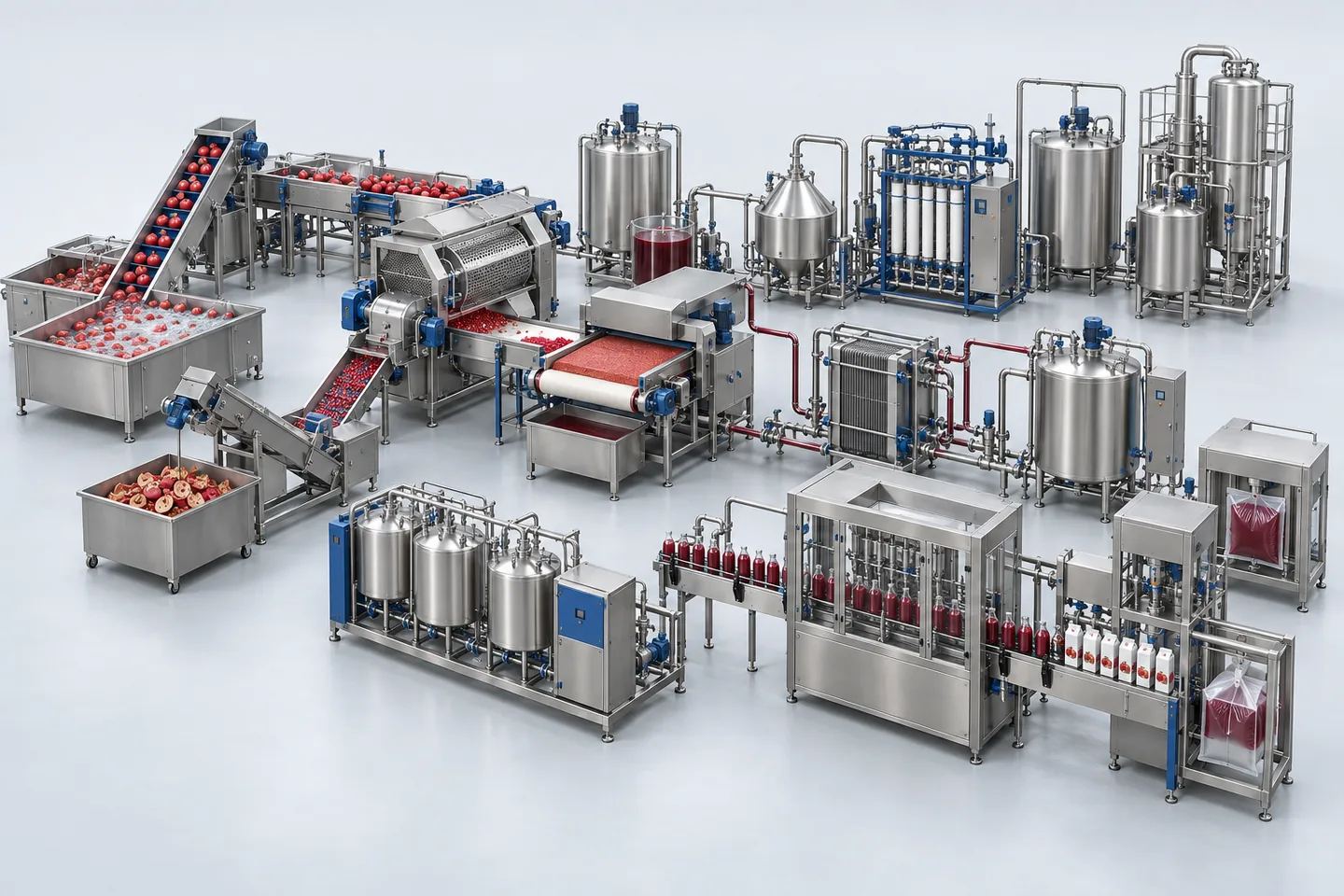 Pomegranate Juice Processing Plant — representative equipment illustration