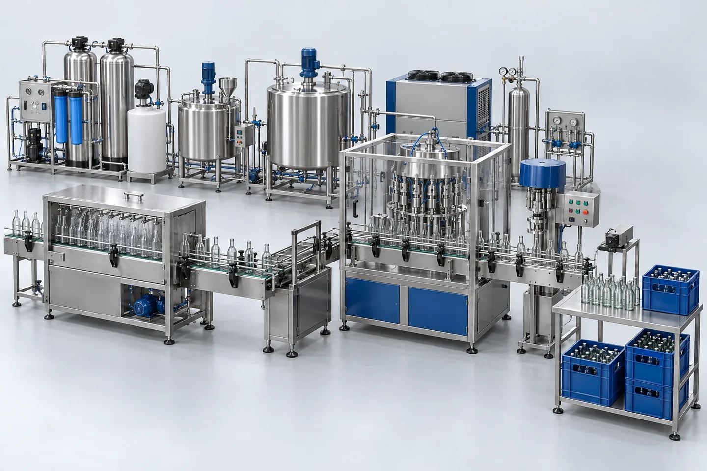 Semi-Automatic Small-Scale Soda Plant — representative equipment illustration
