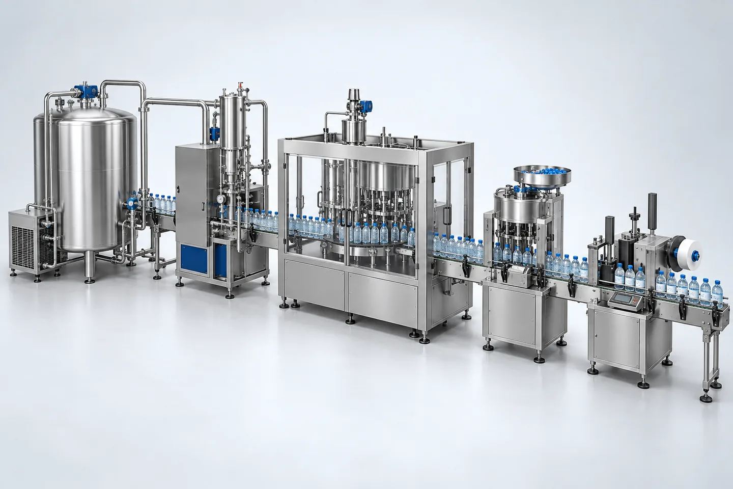 Soda Water / Sparkling Water Plant — representative equipment illustration