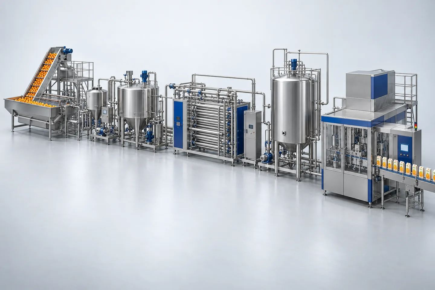 Tetra Pak / Carton Juice Plant — representative equipment illustration