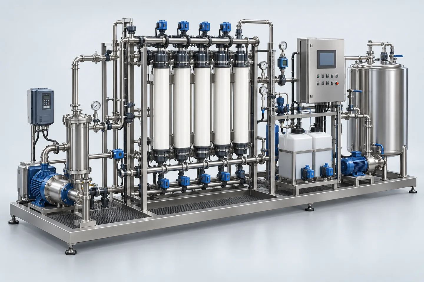Ultrafiltration (UF) Plant — representative equipment illustration