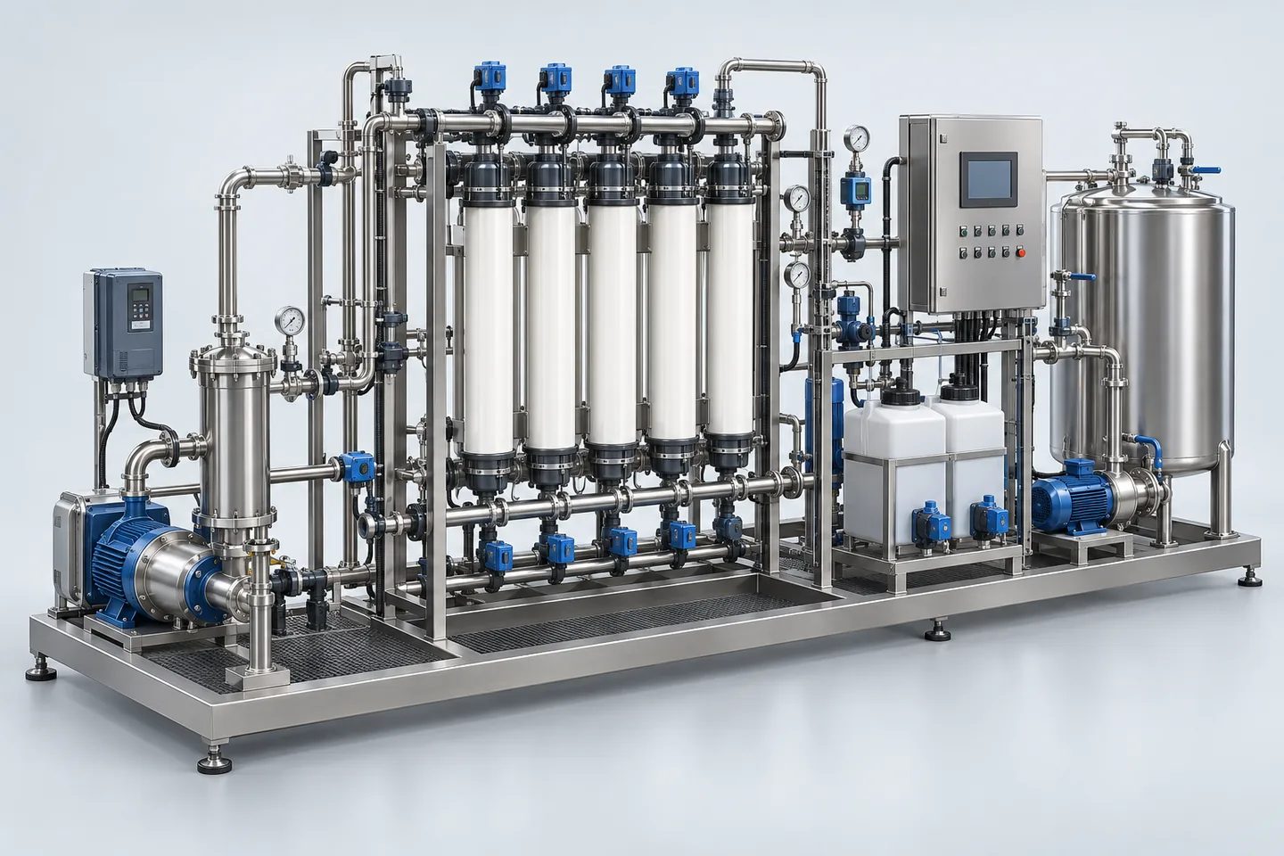 Ultrafiltration (UF) Plant — representative equipment illustration
