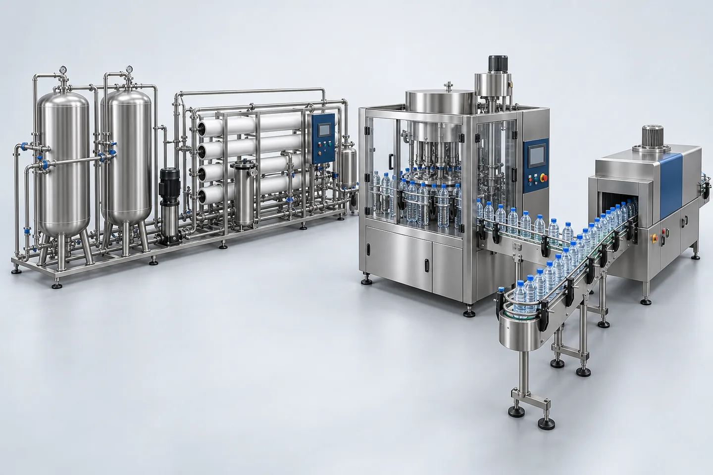 30 BPM Mineral Water Bottling Plant — representative equipment illustration