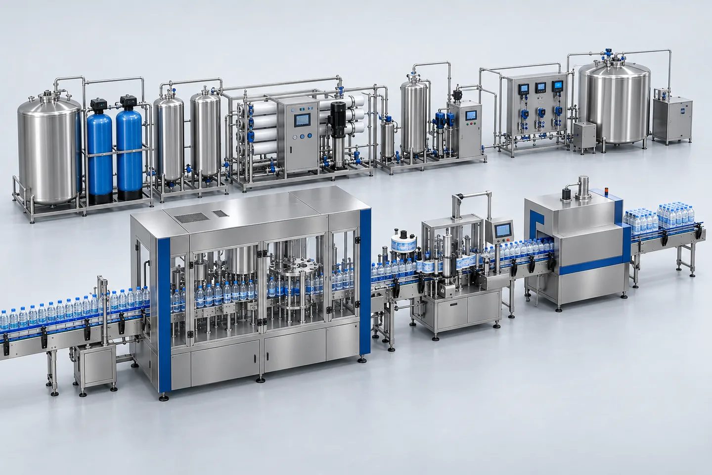Alkaline Water Bottling Plant — representative equipment illustration