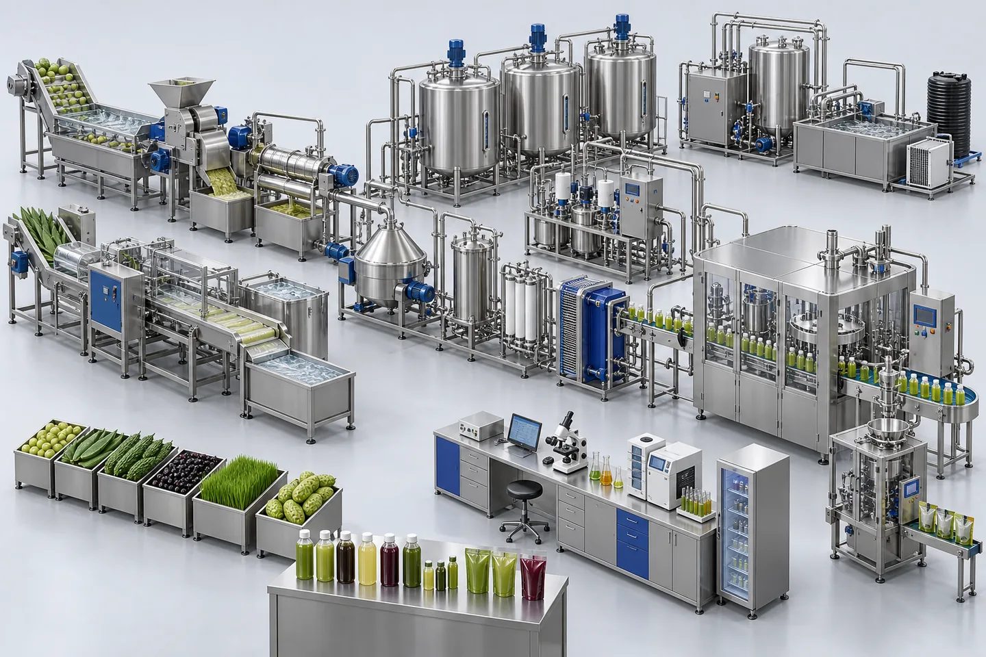 Amla & Aloe Vera Juice Processing Plant — representative equipment illustration