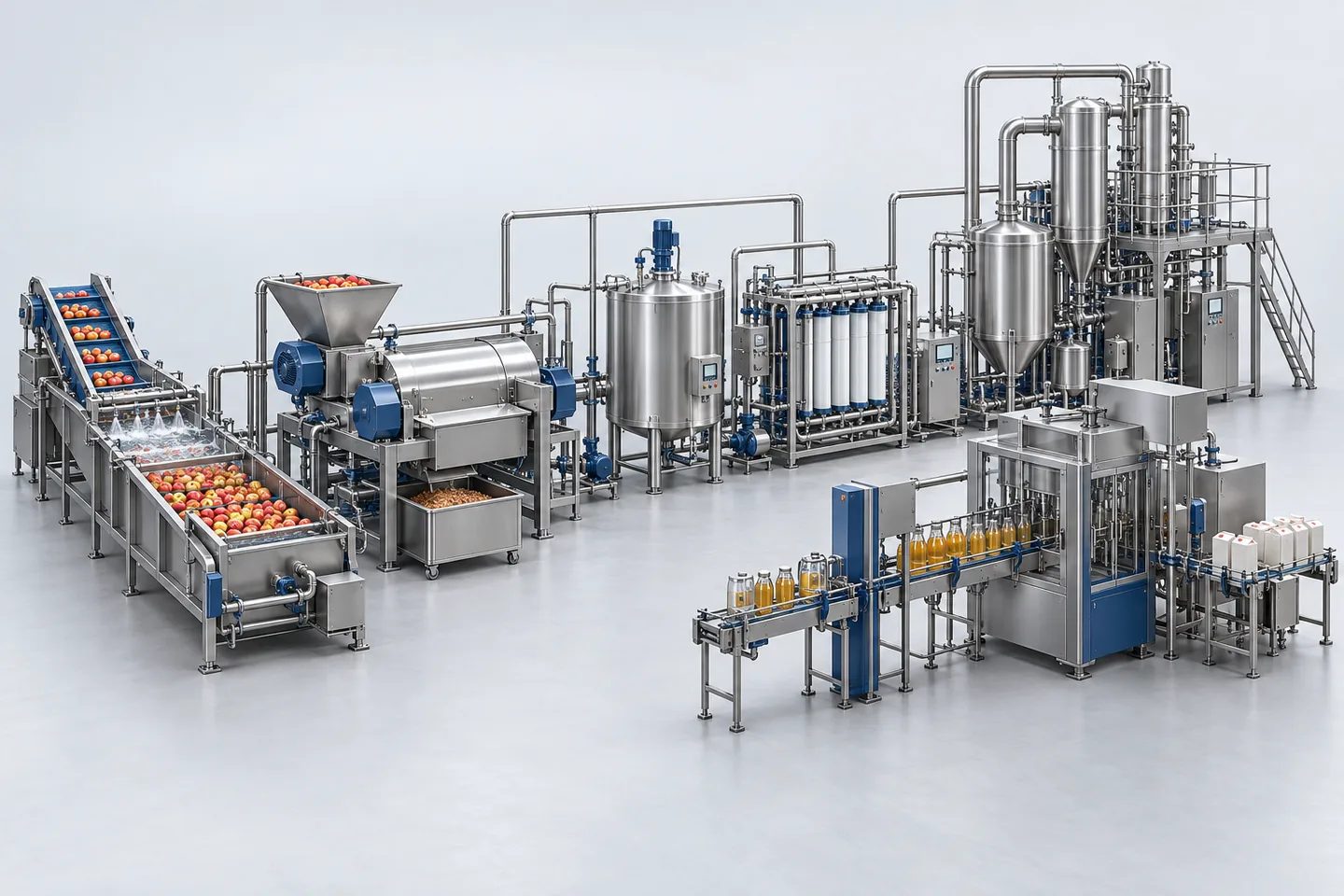 Apple Juice Processing Plant — representative equipment illustration