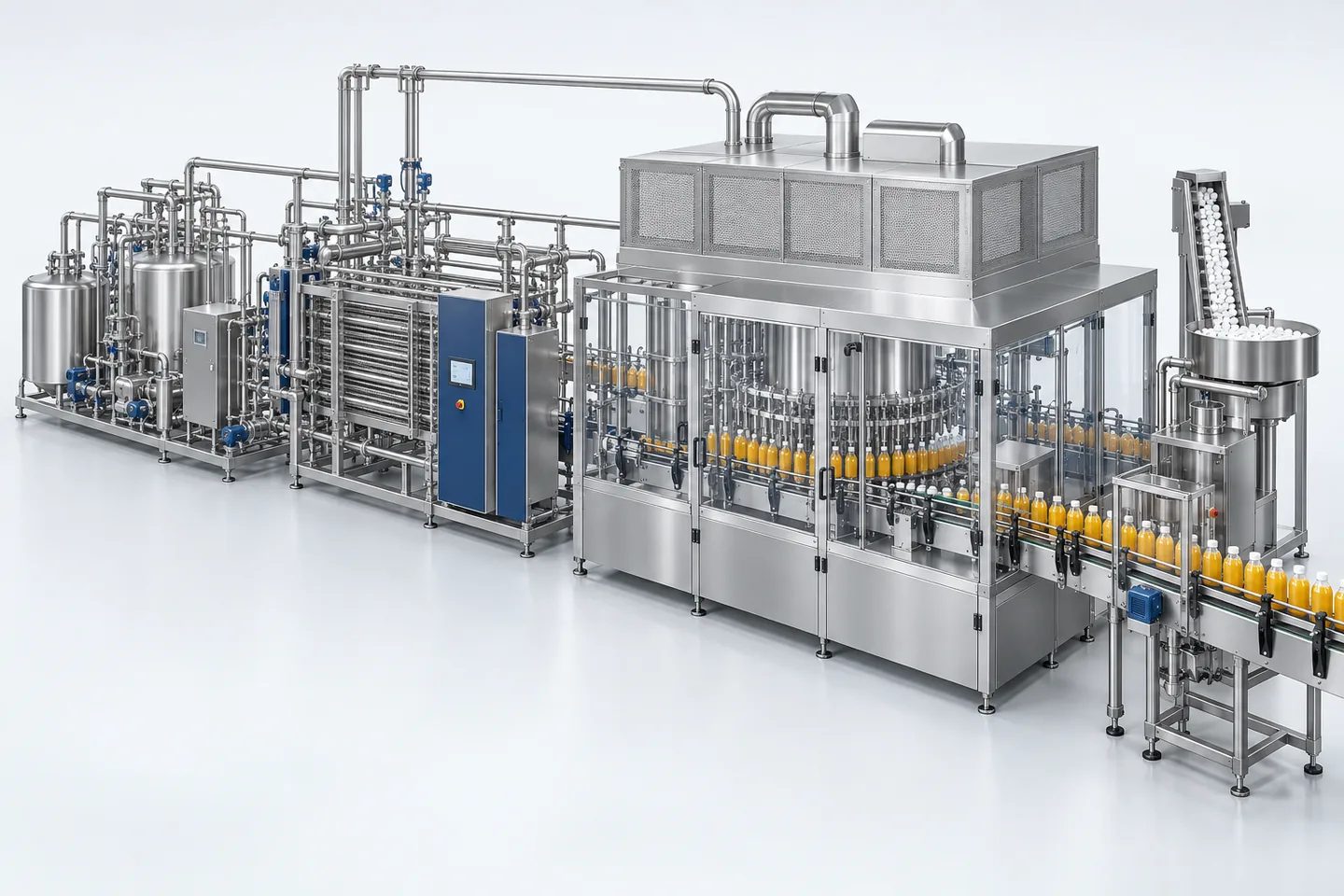 Aseptic Juice Bottling Plant — representative equipment illustration
