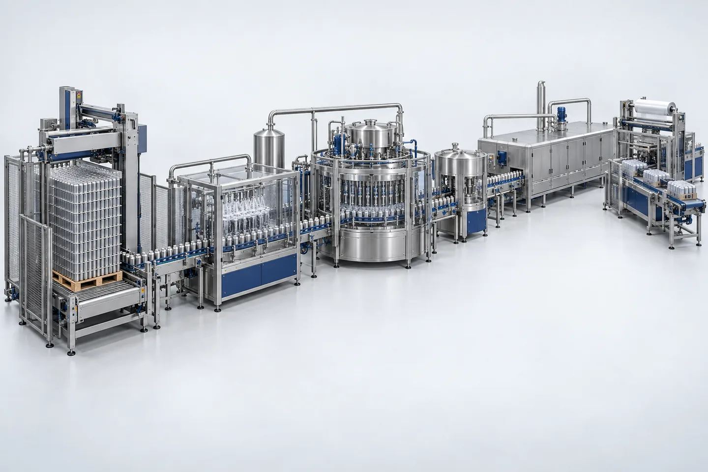Aluminium Can Filling Line (CSD) — representative equipment illustration