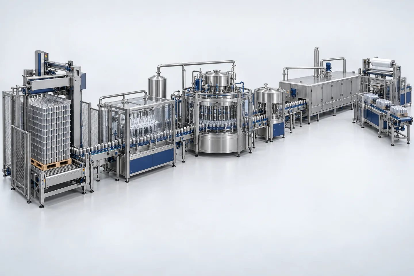 Aluminium Can Filling Line (CSD) — representative equipment illustration