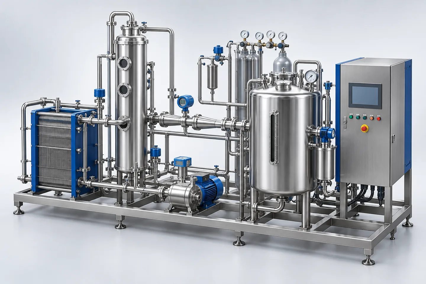 Carbonator / CO₂ Mixing & Carbo-Cooler Unit — representative equipment illustration