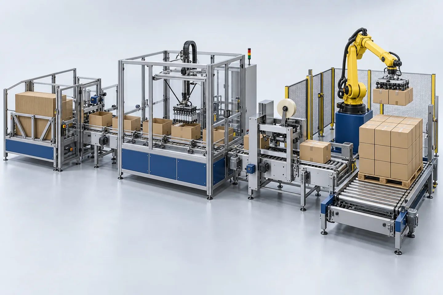 Automatic Case Packer & Palletizer — representative equipment illustration