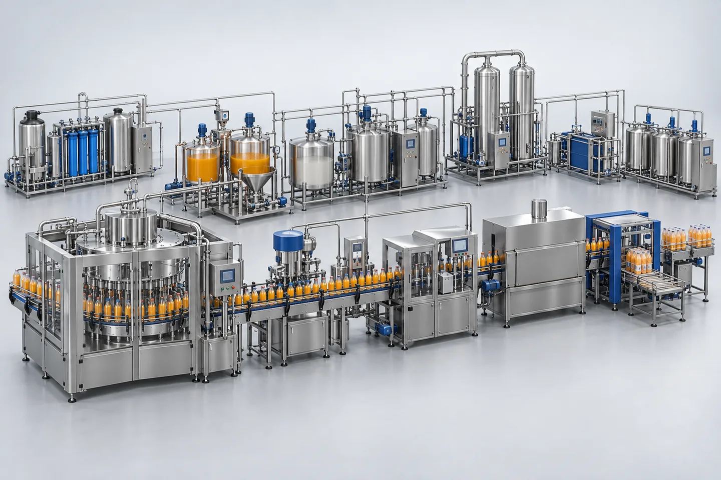 Fruit-Based Carbonated Drink Plant — representative equipment illustration