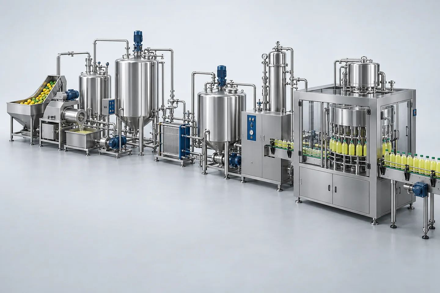 Lemon / Citrus Soft Drink Plant — representative equipment illustration