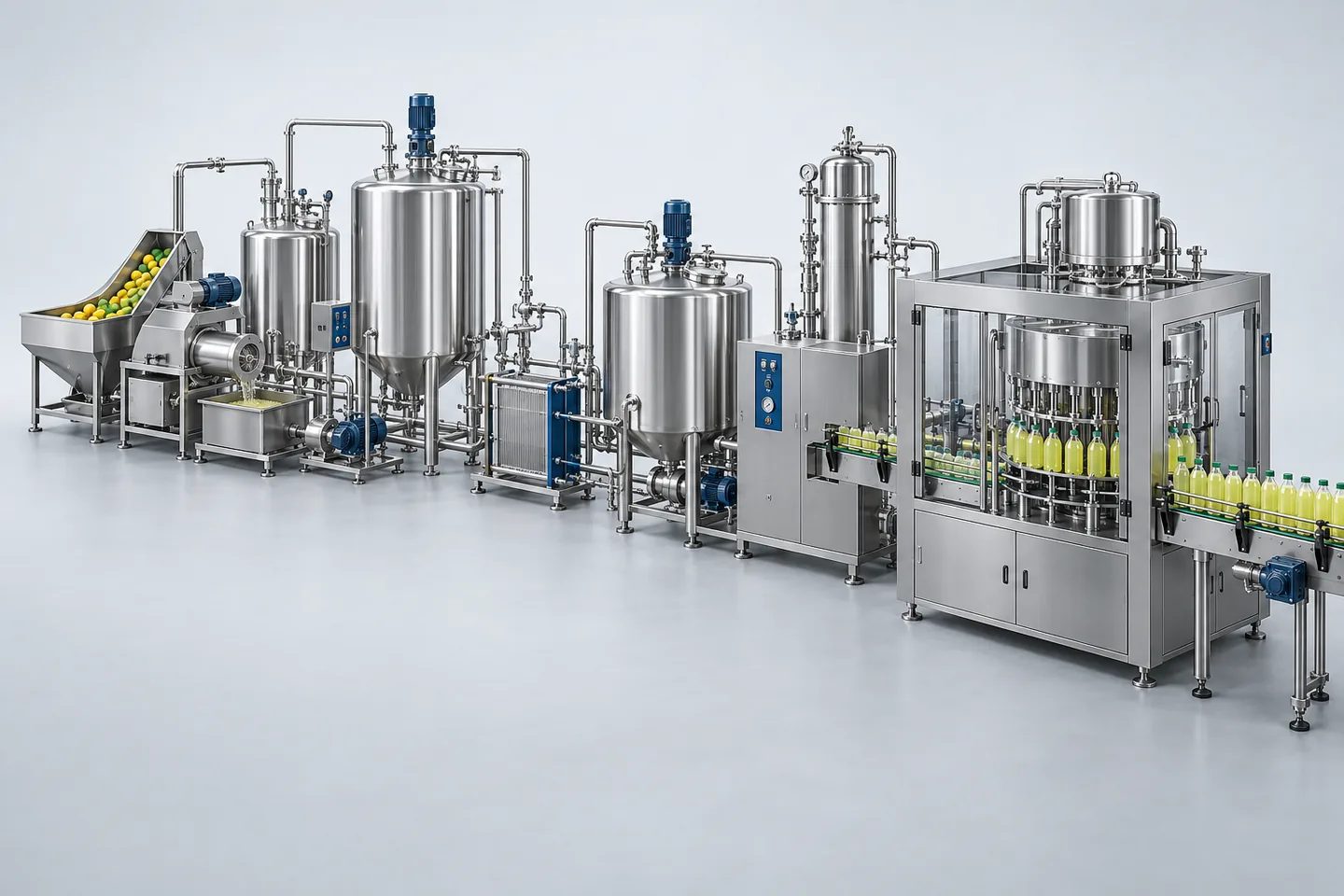 Lemon / Citrus Soft Drink Plant — representative equipment illustration