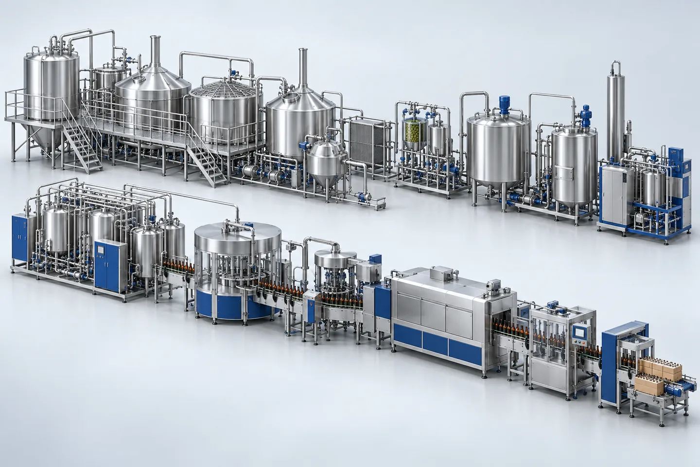 Non-Alcoholic Malt Beverage Plant — representative equipment illustration