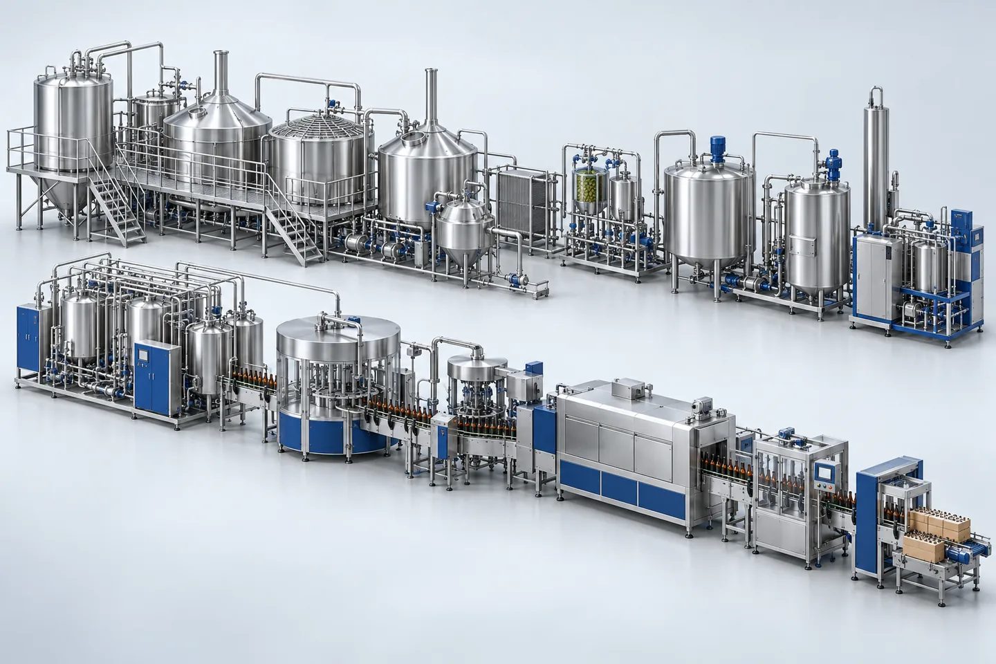 Non-Alcoholic Malt Beverage Plant — representative equipment illustration