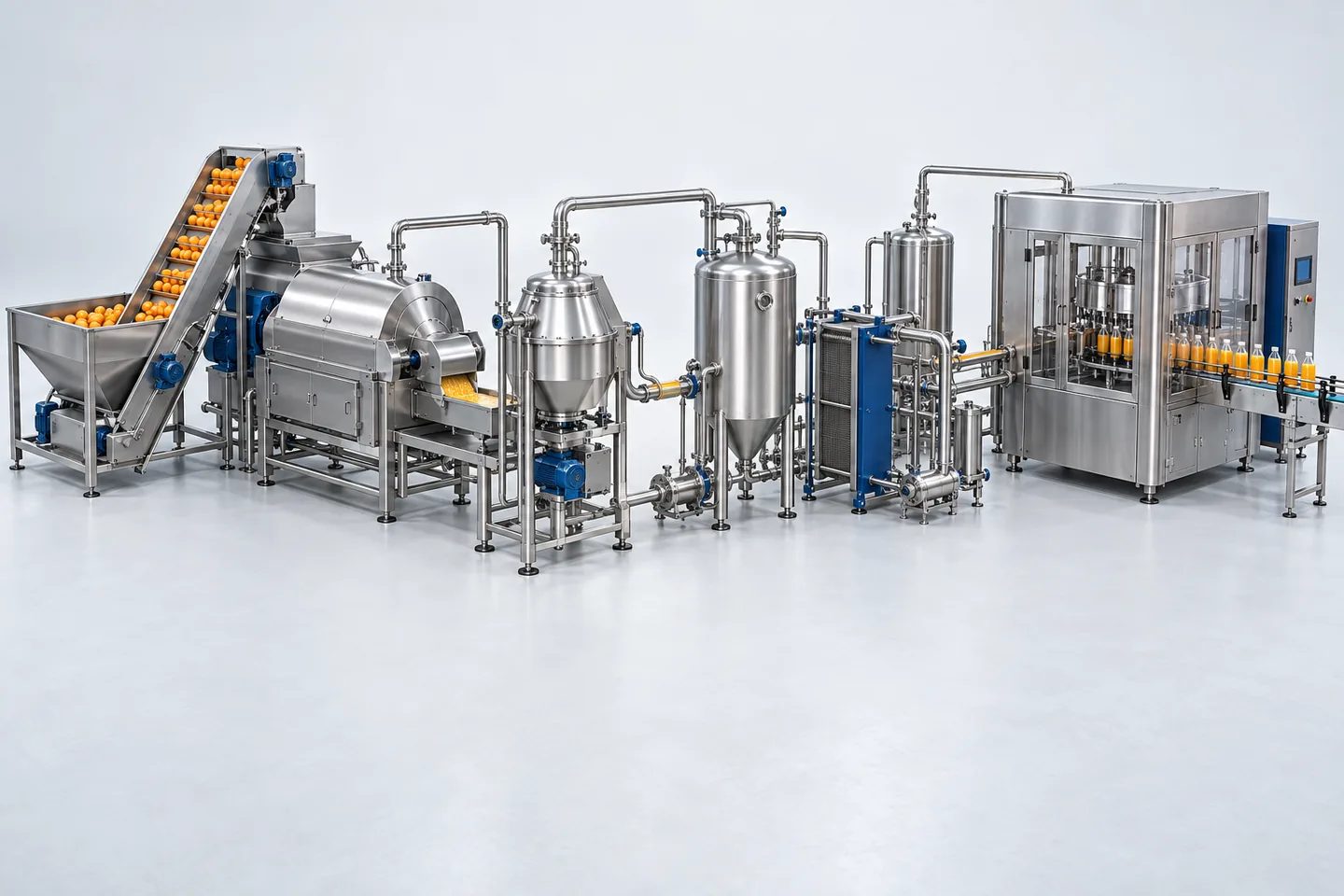 Orange / Citrus Juice Plant — representative equipment illustration