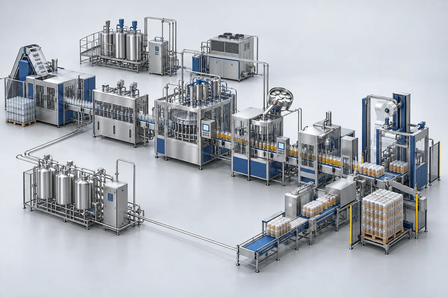 PET Can (Bottle-Can) Filling Line — representative equipment illustration