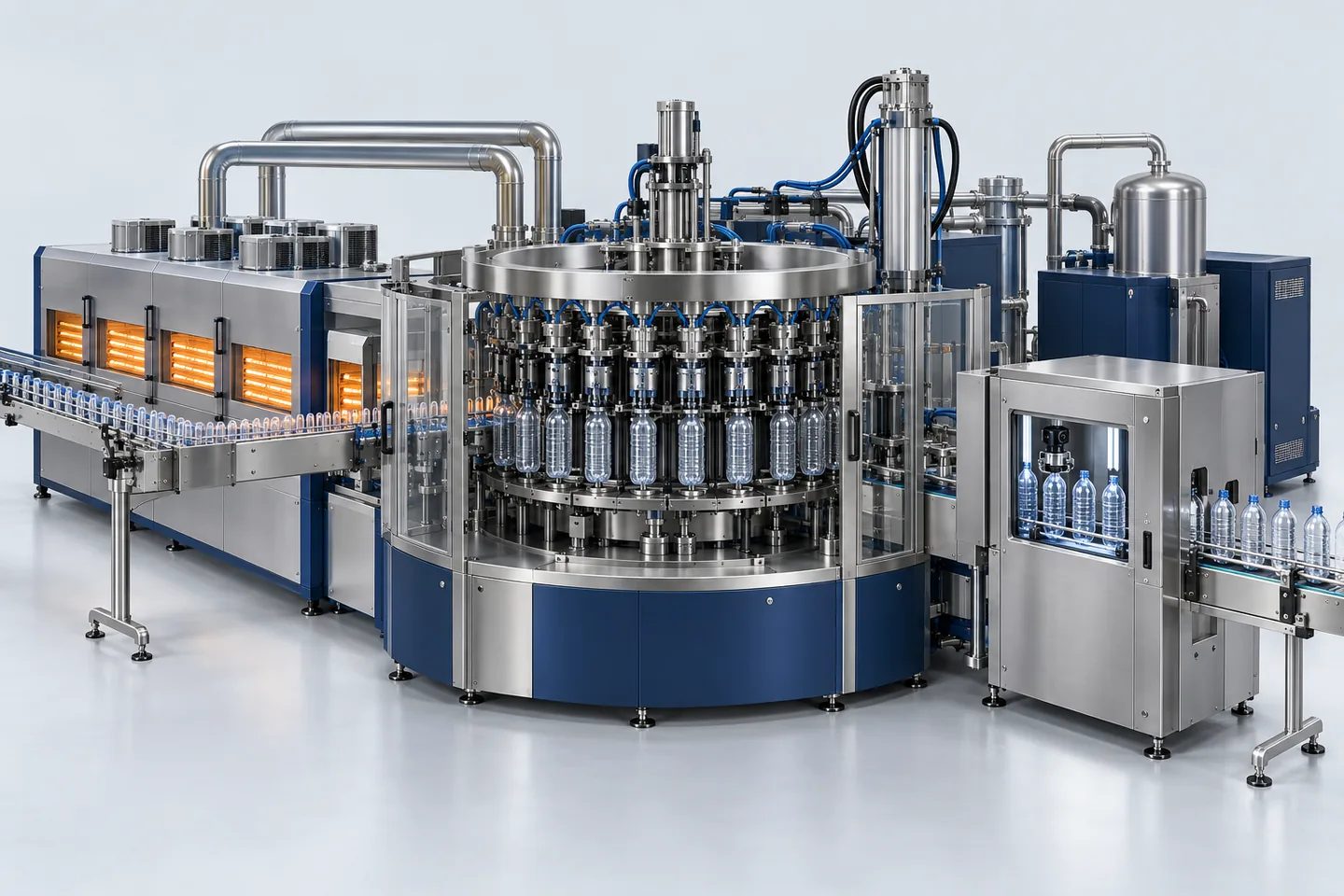 Rotary PET Blow Moulding Machine (12-Cavity) — representative equipment illustration