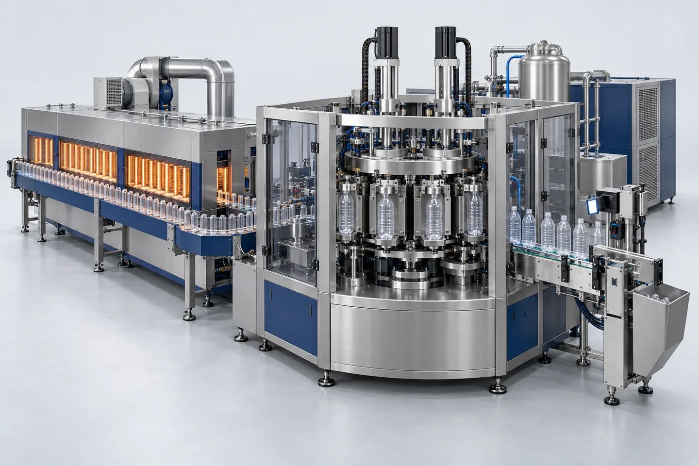 Rotary PET Blow Moulding Machine (6-Cavity) — representative equipment illustration