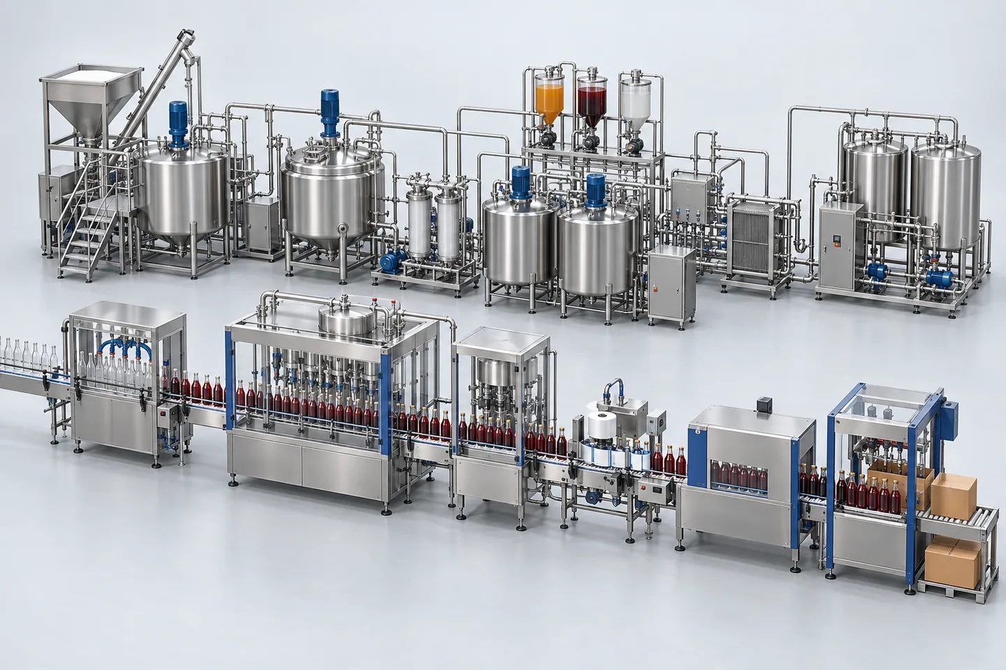 Squash, Syrup & Sharbat Manufacturing Plant — representative equipment illustration