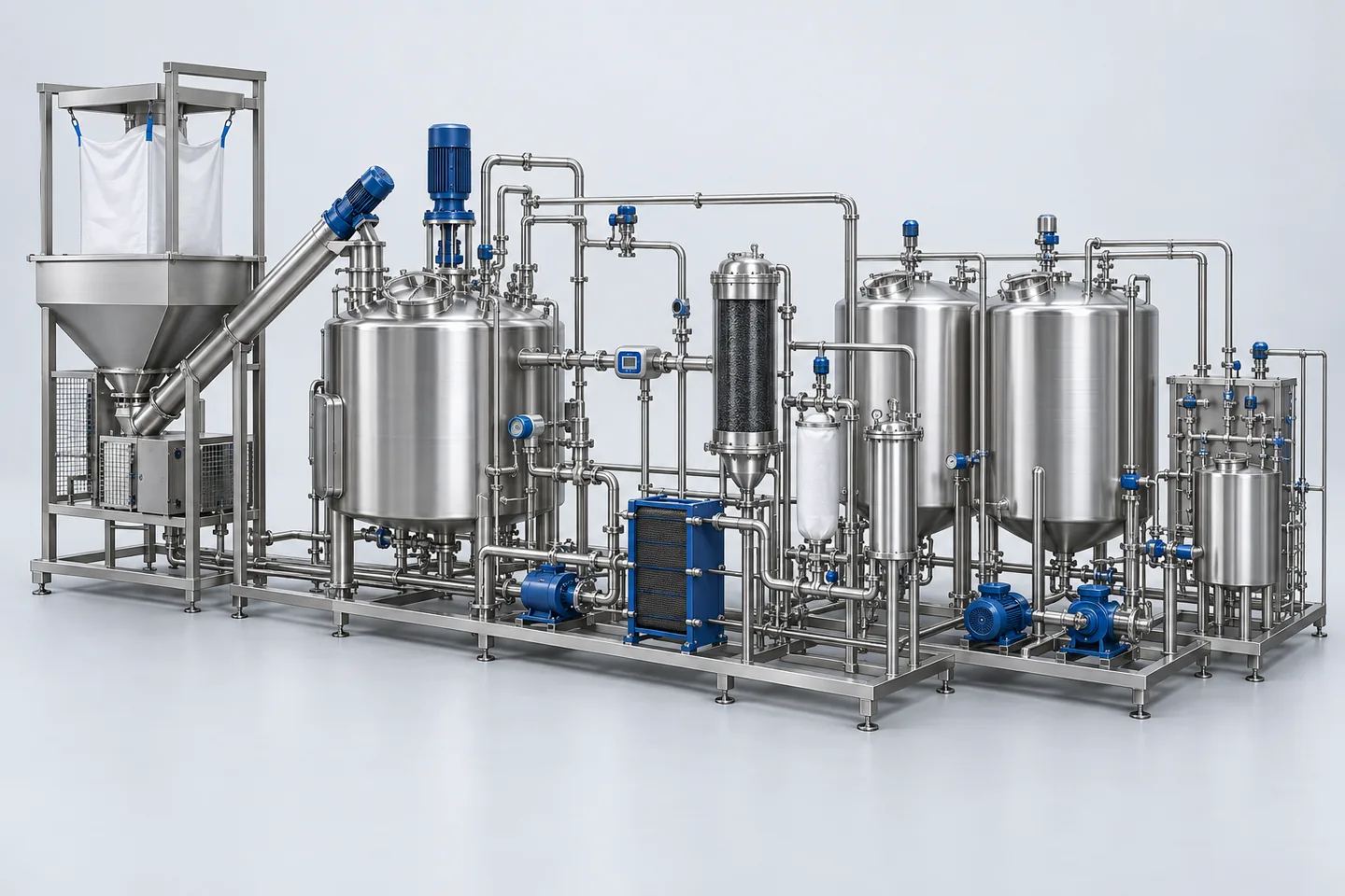 Sugar Dissolving & Syrup Preparation Unit — representative equipment illustration